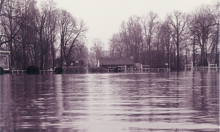 Inondation sur l’ensemble du Club en décembre 1966